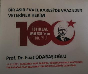 Milli Şair Mehmet Akif Ersoy Konferansı